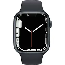 Смарт-годинник Apple Watch Series 7 45mm Midnight Aluminum Case with Midnight Sport Band (MKN53)