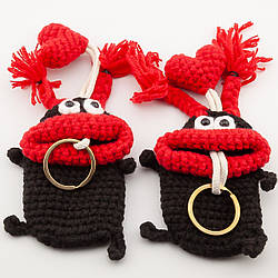 Чохол Веселий монстр, в'язаний, розмір 9х6см, довжина 20см, колір Чорний, 1шт.