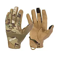 Тактические сенсорные перчатки Helikon-tex Range Tactical Gloves®-MultiCam®/Coyote,рукавички мультикам НАТО