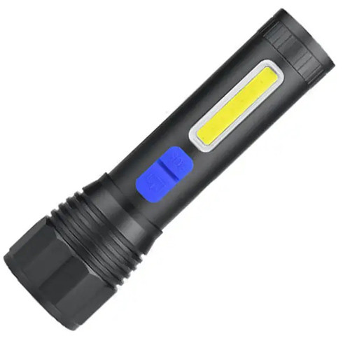 Ліхтар CB-C11-P50+COB, вбудований акумулятор, zoom, ЗУ microUSB, фото 1