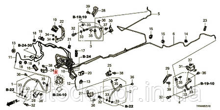 Гальмівна трубка U Honda FCX Clarity (17-) 46374-TRW-A00, фото 3