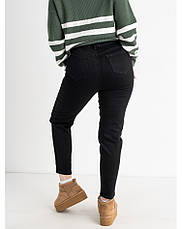 Зимові стрейчеві джинси жіночі на легкому флісі, є великі розміри LANLANIEE, фото 3