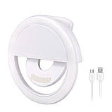 Селфі кільце Selfie Ring Light RK12, спалах-підсвітка світлодіодне для телефона, фото 8