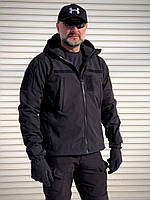 Куртка тактична UKR-TEC soft shell, чорна
