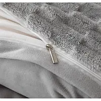 Постельное белье велюровое с рельефными сотами евро комплект/теплое постельное