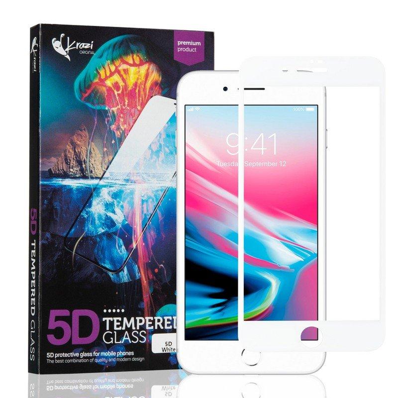 Захисне скло Krazi 5D для iPhone 7 Plus/8 Plus White