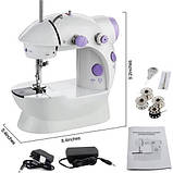 Швейна мінімашинка 4 в 1 Mini Sewing Machine SM201, фото 5