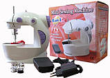 Швейна мінімашинка 4 в 1 Mini Sewing Machine SM201, фото 8