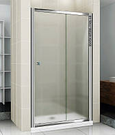 Душевая дверь в нишу Shower 130x190 см раздвижная двухсекционная матовое закаленное стекло 6 мм