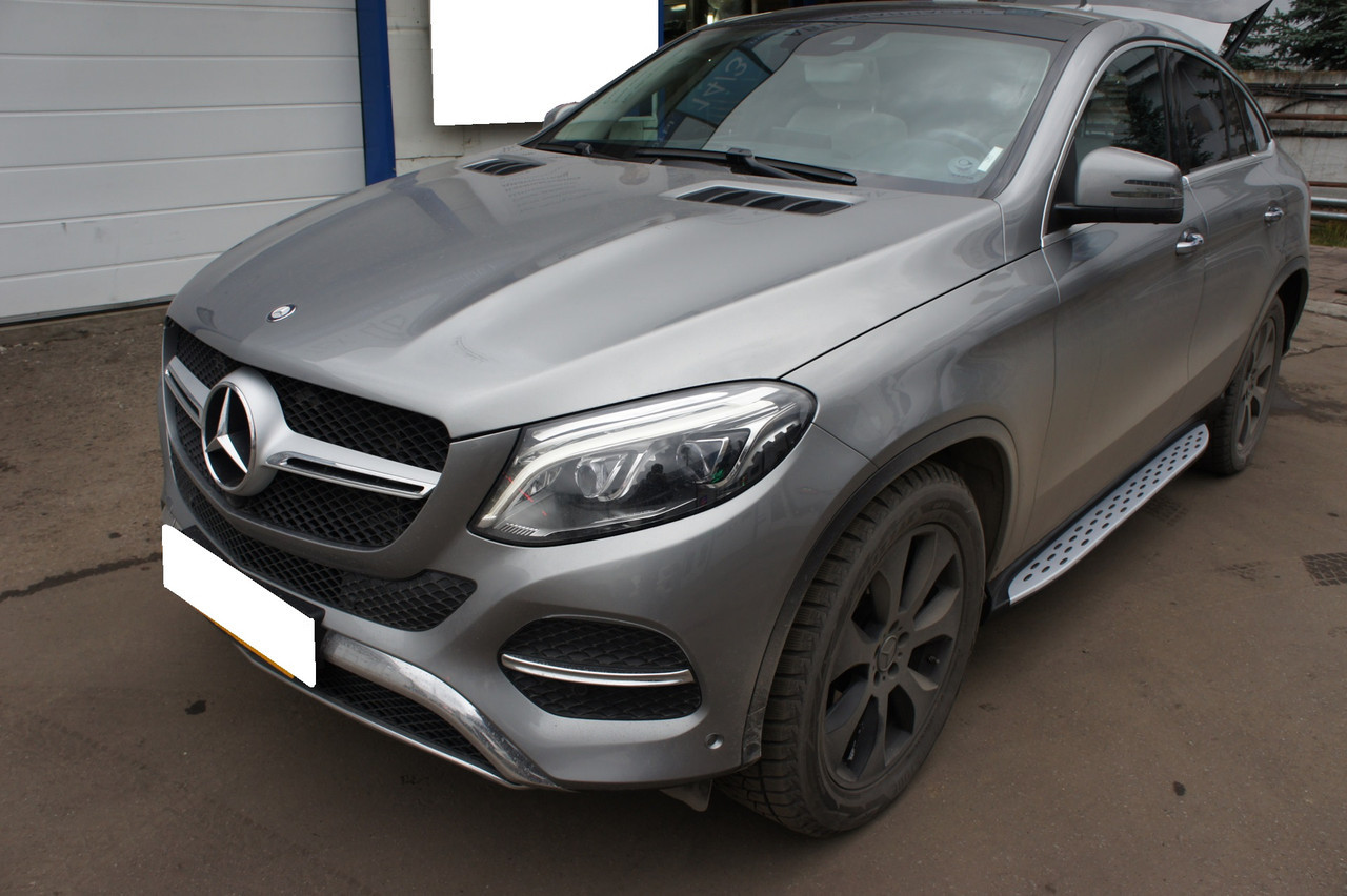 Боковые подножки ( пороги ) на Mercedes GLE Coupe-Class C292 2015-2019 год - фото 6 - id-p2032196411