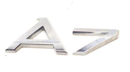 Шильдик емблема напис на багажник AUDI A7 колір хром