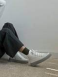 Білі жіночі кеди осінь-зима, фото 3