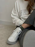 Білі жіночі кеди осінь-зима, фото 4