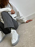 Білі жіночі кеди осінь-зима, фото 8