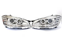 Передние фары на Mercedes S-Class W221 2005-2009 год ( Bi-Xenon апгрейд в W221 LCI )