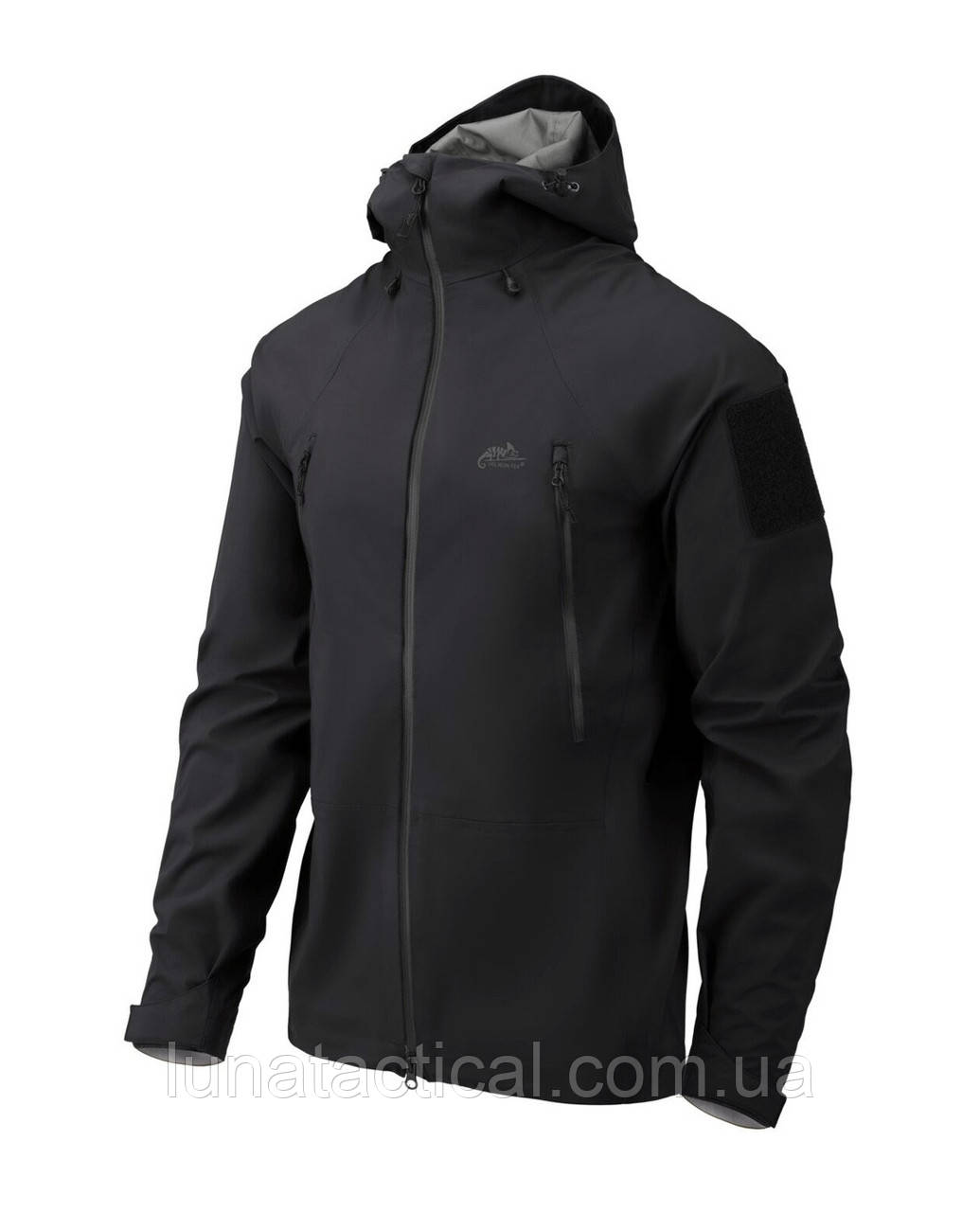 Куртка-дощовик Helikon Tex SQUALL Hardshell Jacket TorrentStretch Black, тактична чорна чоловіча мембрамна