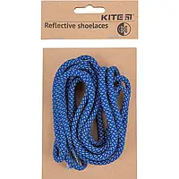 Шнурки для обуви светоотражающие Kite K23-128-3, синие