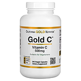 Вітамін C класу USP, Gold C, California Gold Nutrition, 500 мг, 240 вегетаріанських капсул, фото 2