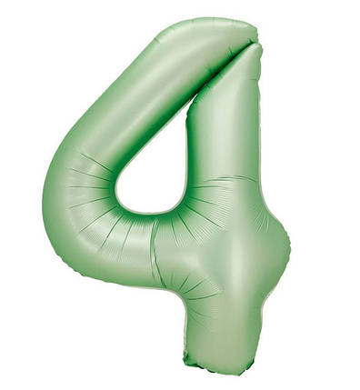 Кулька Цифра "4" (76 см) колір - оливка, фото 1