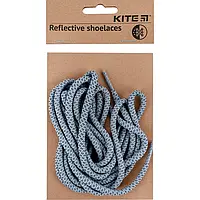 Шнурки для взуття світловідбивні Kite K23-128-1, сірі