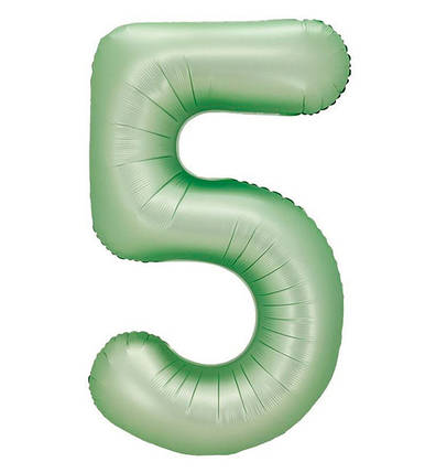 Кулька Цифра "5" (76 см) колір - оливка, фото 1