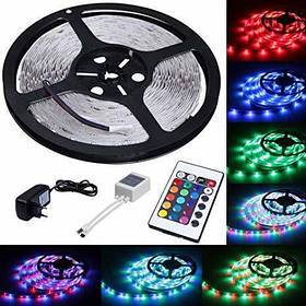 Світлодіодна стрічка (Bluetooth) 6060 RGB з блоком живлення та пультом iC227