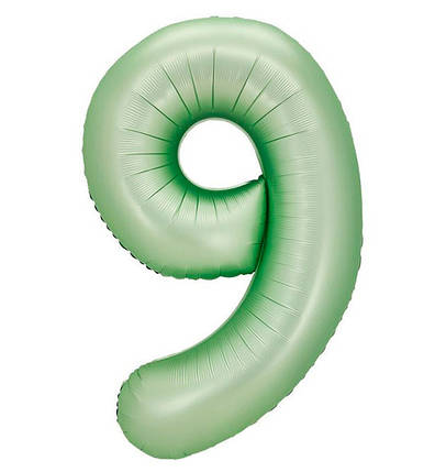 Кулька Цифра "9" (76 см) колір - оливка, фото 1