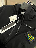Чоловічий спортивний теплий костюм STONE ISLAND D11578 чорний S, фото 3