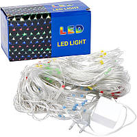 Гірлянда електрична сітка 3*2 метра 192L кольорова LED D-3