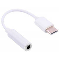 Переходник Lapara USB Type-C Male - Audio AUX mini jack 3,5 mm Female (LA-Type-C-Audio-3.5mm white) BS-03