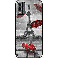 Бампер силиконовый чехол Epik для Nokia C22 с картинкой Париж