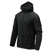 Флісова куртка з капюшоном Helikon Patriot Mk2 Hybrid Fleece Black, тактична чоловіча тепла зимова кофта