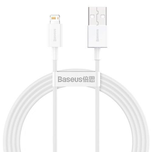 Кабель зарядный Baseus USB - Lightning Superior 2.4A 1.5 м White (CALYS-B02)