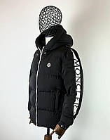 Чоловіча зимова куртка MONCLER D11584 чорна S (по бірці 1), М (по бірці 2)