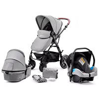 Коляска Kinderkraft 3 в 1 Moov Gray (KKWMOOVGRY00NC) (5902533906949) - Вища Якість та Гарантія!