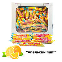 Карамельні цукерки «Фруктові Олівці mini Апельсин» 500г