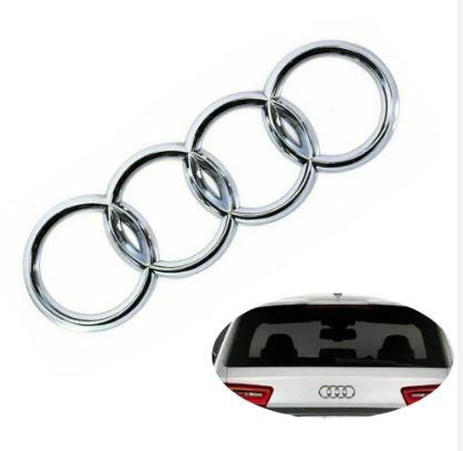 AUDI Ауді Емблема задня на кришку багажника 230 мм audi Q7 2016-2023 колір хром
