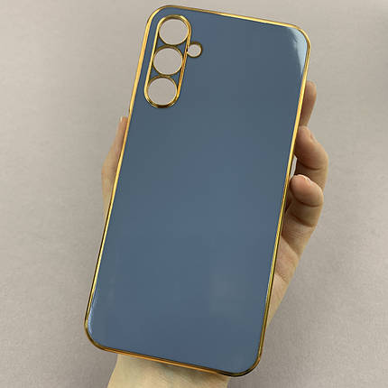 Чохол для Samsung Galaxy A24 4G (A245F) глянцевий із золотою окантовкою чохол на самсунг а24 4г синій h7y, фото 1