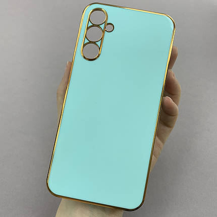 Чохол для Samsung Galaxy A24 4G (A245F) глянцевий із золотою окантовкою чохол на самсунг а24 4г бірюзовий h7y, фото 1
