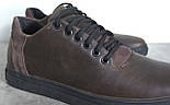 Акція розпродаж Чоловічі кросівки класичні вінтажні коричневі шкіряні взуття Rosso Avangard LionBrown Vintage, фото 5