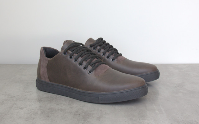 Мужские кроссовки классические винтажные коричневые кожаные обувь осень весна Rosso Avangard LionBrown Vintage 2032280533