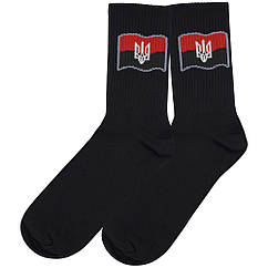 Шкарпетки Прапор УПА (чорні) uas-002, Размер носков 43-44