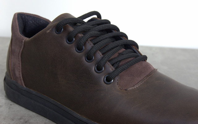 Мужские кроссовки классические винтажные коричневые кожаные обувь осень весна Rosso Avangard LionBrown Vintage 2032280533