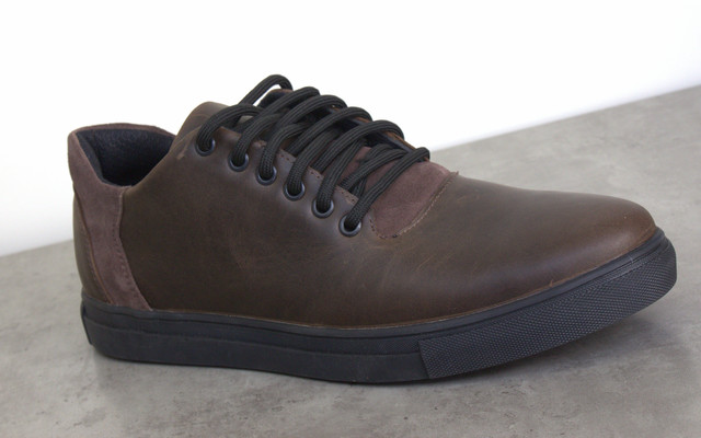 Мужские кроссовки классические винтажные коричневые кожаные обувь осень весна Rosso Avangard LionBrown Vintage 2032280533