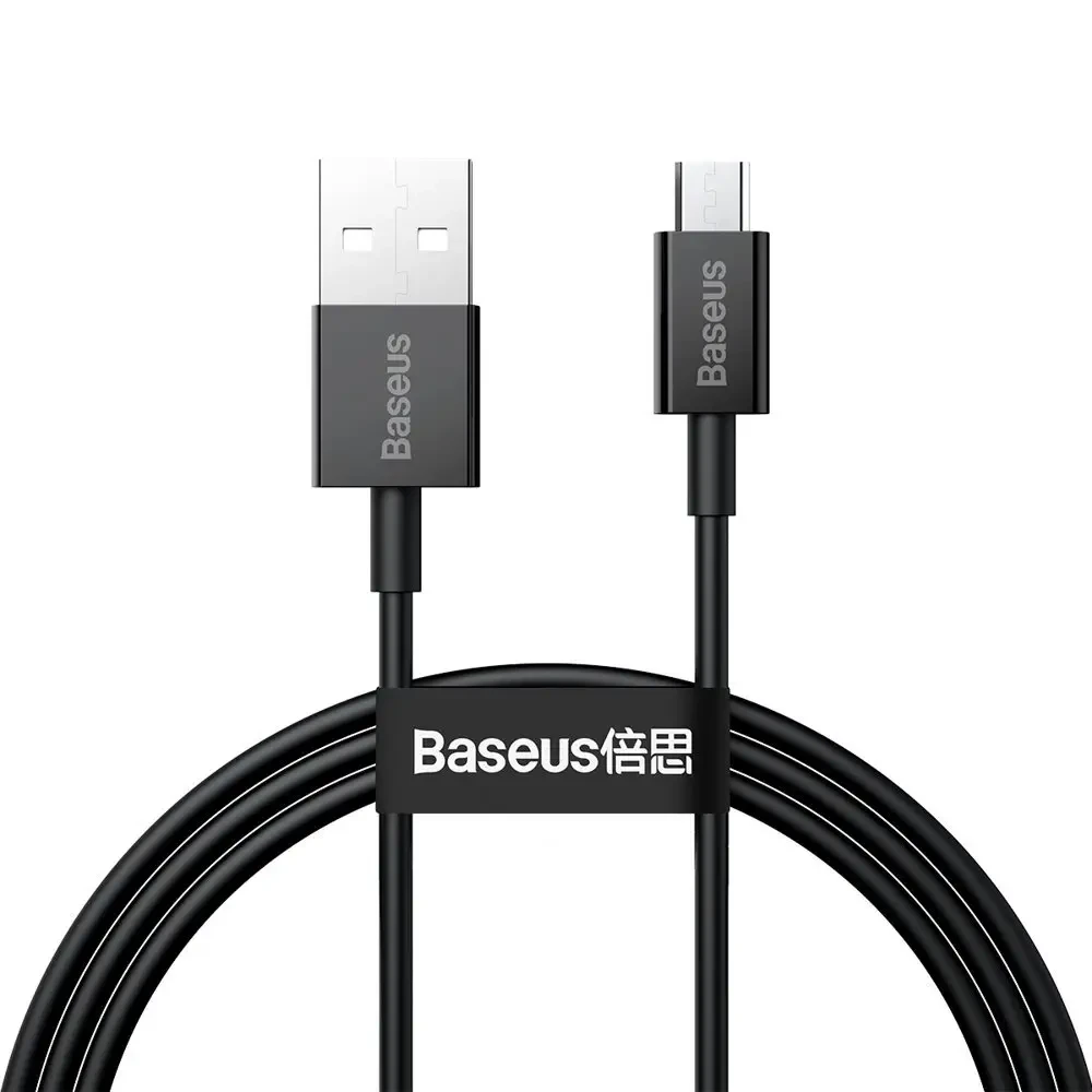 Кабель зарядний Baseus USB — microUSB Superior для швидкого заряджання 2 A 2 м Black (CAMYS-A01)