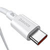 Кабель зарядный Baseus USB Type-C to Type-C USB C Superior 100 Вт 1 м White (CATYS-B02), фото 2