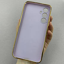 Чохол для Samsung Galaxy A34 5G (A346E) глянцевий із золотою окантовкою чохол на самсунг а34 5г бузковий h7y, фото 3