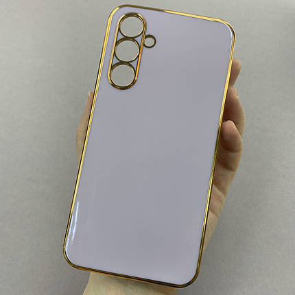 Чохол для Samsung Galaxy A34 5G (A346E) глянцевий із золотою окантовкою чохол на самсунг а34 5г бузковий h7y, фото 1