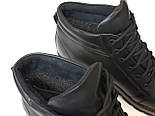 Rosso Avangard Bridge Toro Black зимове чоловіче взуття черевики шкіряні на хутрі на підошві з протектором, фото 8