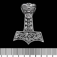 Кулон Молот Тора з візерунком (срібло, 925 проба) (sp-116)